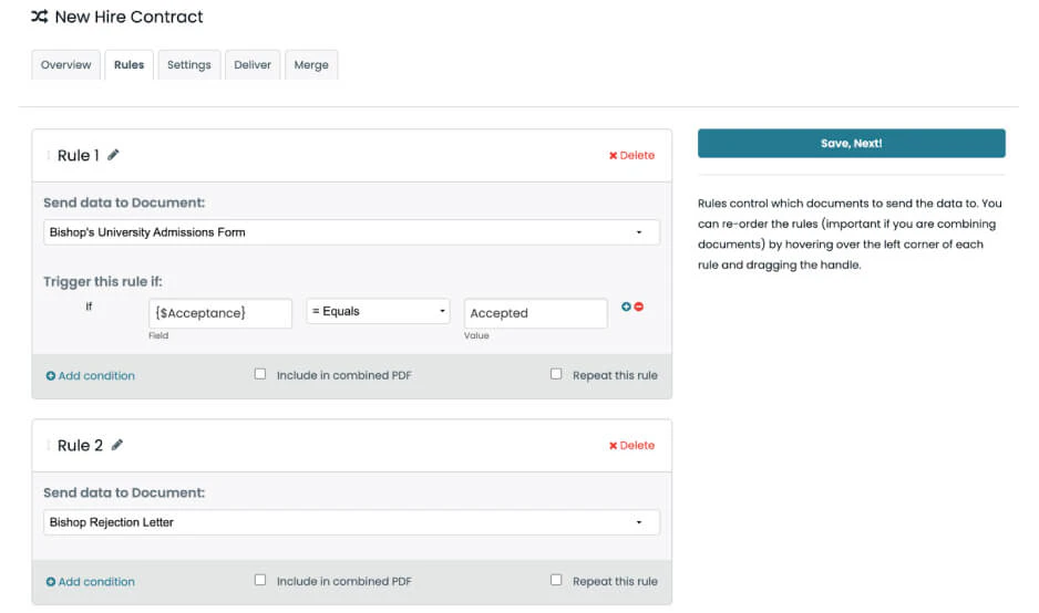 screenshot of Formstack Documents